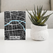 Berlin Germany Black City Map