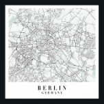 Berlin Germany Blue Water Street Map Poster<br><div class="desc">Berlin Germany Blue Water Street Map</div>