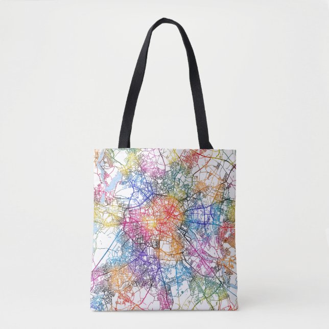 Berlin Germany City Map Tote Bag (Front)