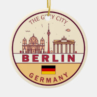Berlin Germany City Skyline Emblem