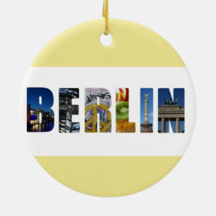 Berlin Germany City Travel Photos Ceramic Tree Decoration