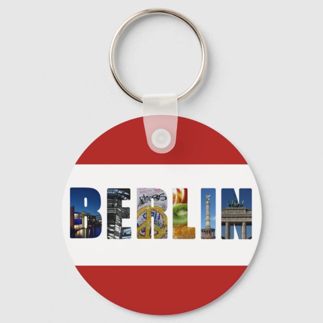 Berlin Germany City Travel Photos Key Ring (Front)