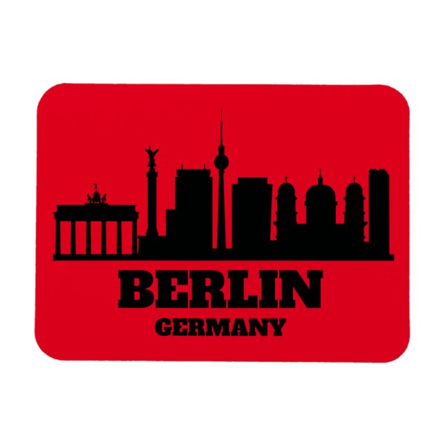 Berlin Germany Cityscape Landmark Magnet (Horizontal)