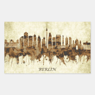 Berlin Germany Cityscape Rectangular Sticker