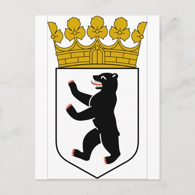 Berlin (Germany) Coat of Arms Postcard (Front)