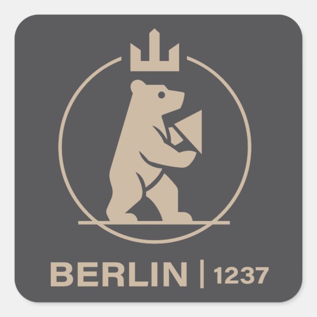 Berlin Germany Europe Square Sticker (Front)