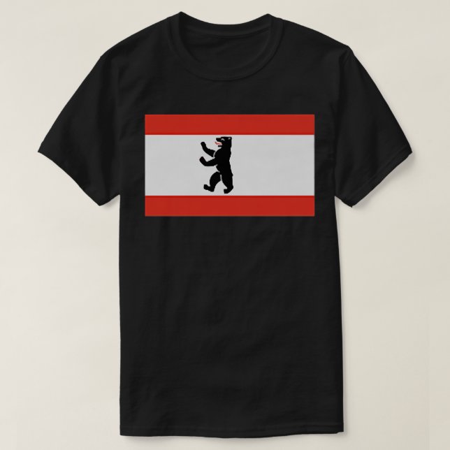 BERLIN GERMANY FLAG BEAR FLAG Premium  T-Shirt (Design Front)