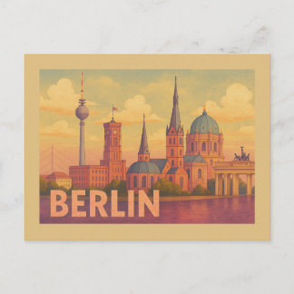 Berlin Germany Iconic Scene Postcard