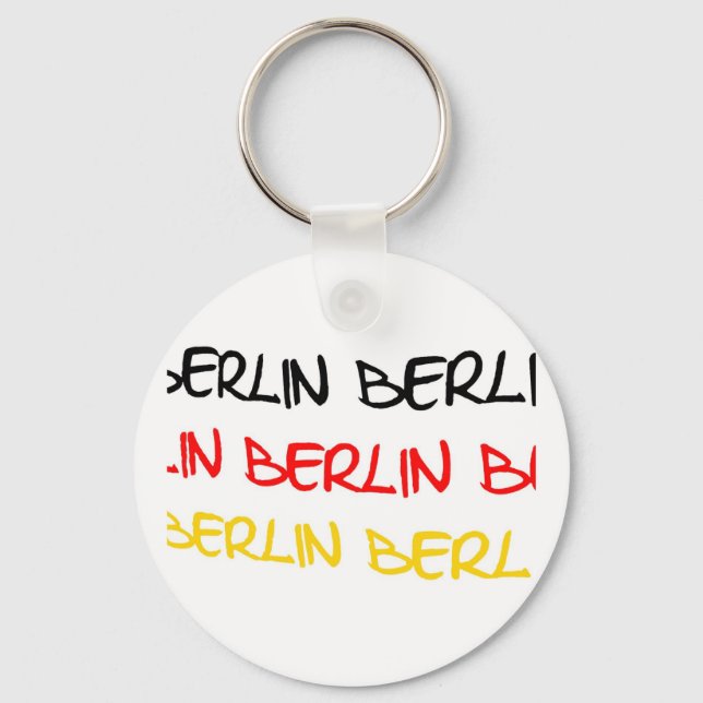 Berlin, Germany Logo Souvenir Key Ring (Front)