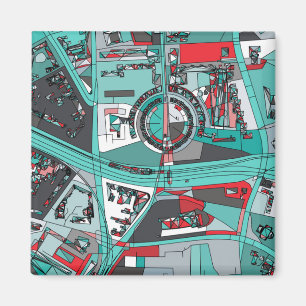 Berlin, Germany Map Magnet