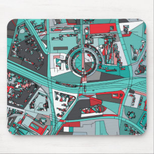 Berlin, Germany Map Mouse Pad