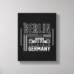 Berlin Germany Modern Architecture Graphic Canvas Print