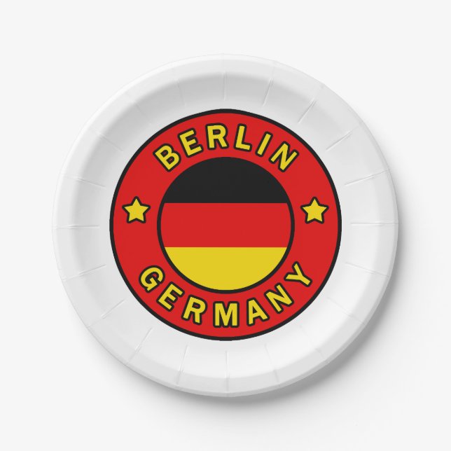 Berlin Germany Paper Plate (Front)