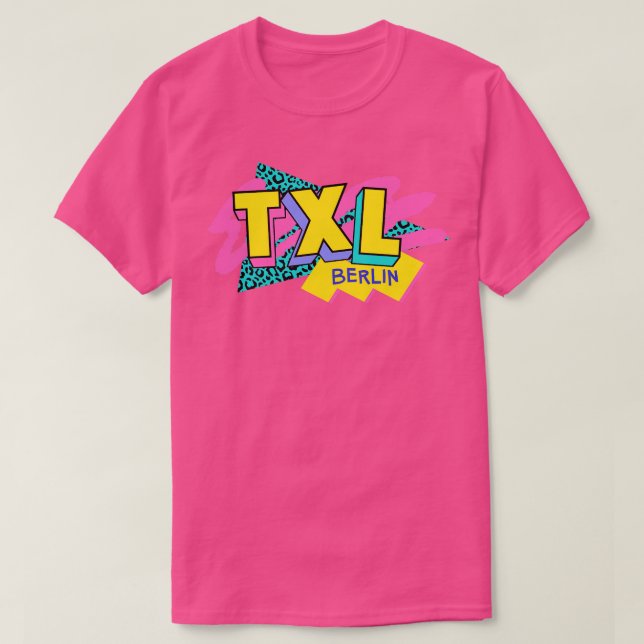 Berlin Germany Retro 90s Logo T-Shirt (Design Front)