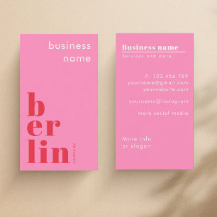 Berlin Germany shop Business Card