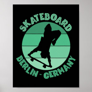 Berlin Germany Skateboarder Urn Skateboarding 1  Poster