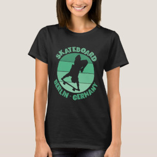 Berlin Germany Skateboarder Urn Skateboarding 1  T-Shirt