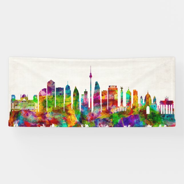 Berlin Germany Skyline Banner (Horizontal)