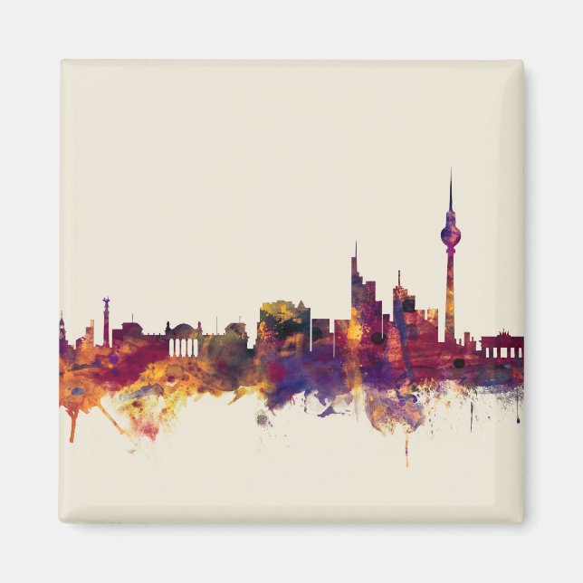 Berlin Germany Skyline Magnet (Front)