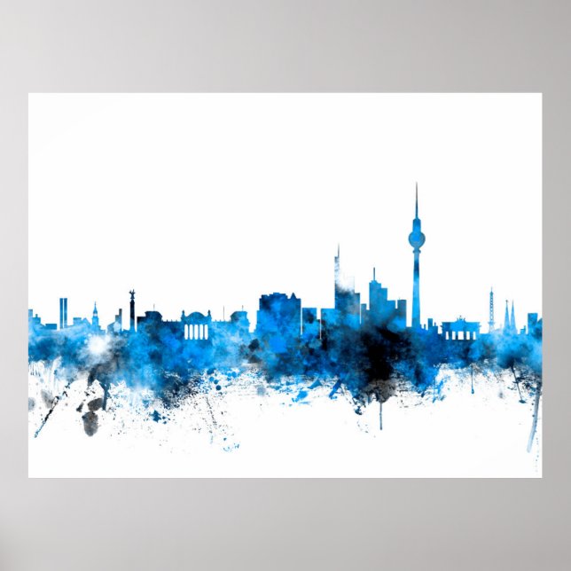 Berlin Germany Skyline Poster (Front)