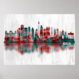 Berlin Germany Skyline Poster