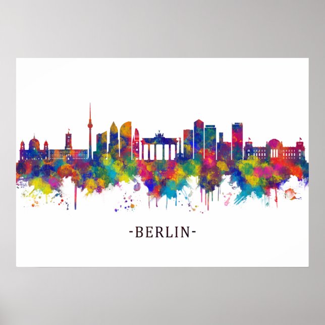 Berlin Germany Skyline Poster (Front)