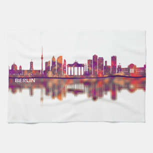 Berlin Germany Skyline Tea Towel