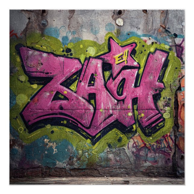 Berlin Germany Street Graffiti Vintage Poster (Front)