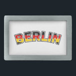 Berlin, Germany, text with Germany flag colours Belt Buckle<br><div class="desc">Berlin,  Germany,  text with Germany flag colours</div>