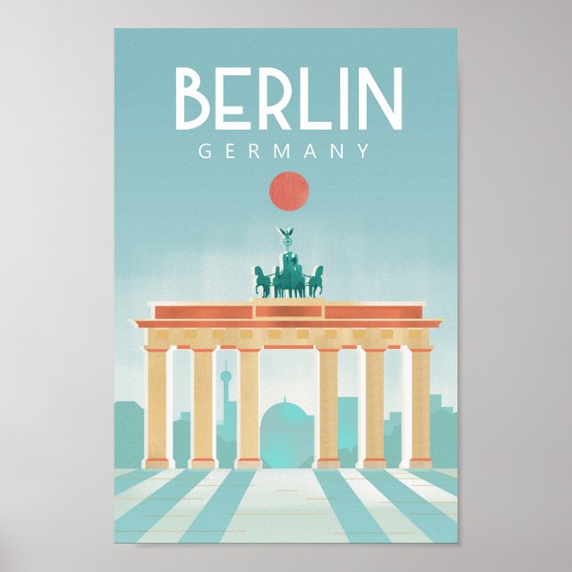 Berlin Germany travel poster (Front)