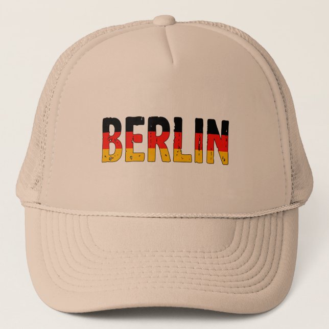 Berlin Germany Trucker Hat (Front)