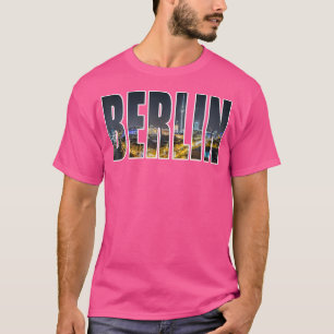Berlin Germany Urban Skyline Photography Font T-Shirt