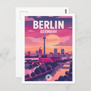 Berlin Germany Vintage Famous Travel Place Postcard
