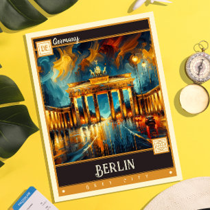 Berlin, Germany   Vintage Painting Postcard