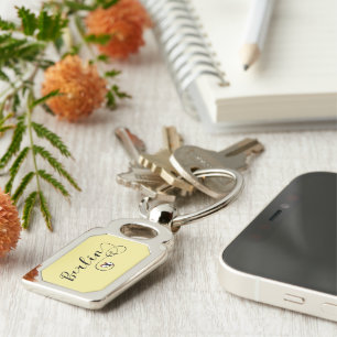 Berlin Heart Keyring, Germany Key Ring