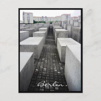 berlin holocaust memorial border postcard