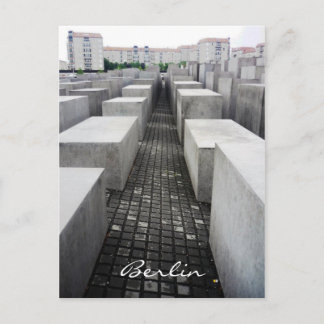 berlin holocaust memorial postcard