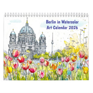 Berlin in Watercolor – Art Calendar 2026