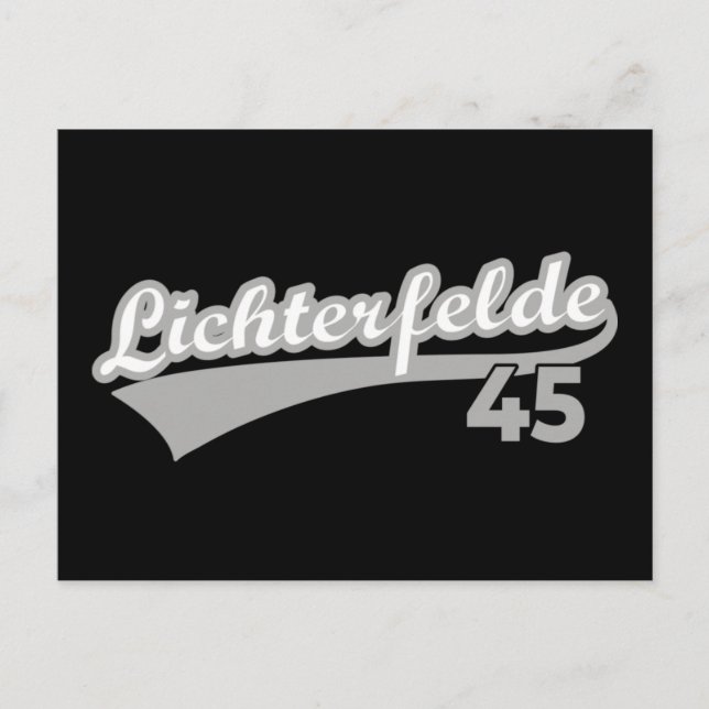 Berlin Lichterfelde 45 City Logo Number Postcard (Front)