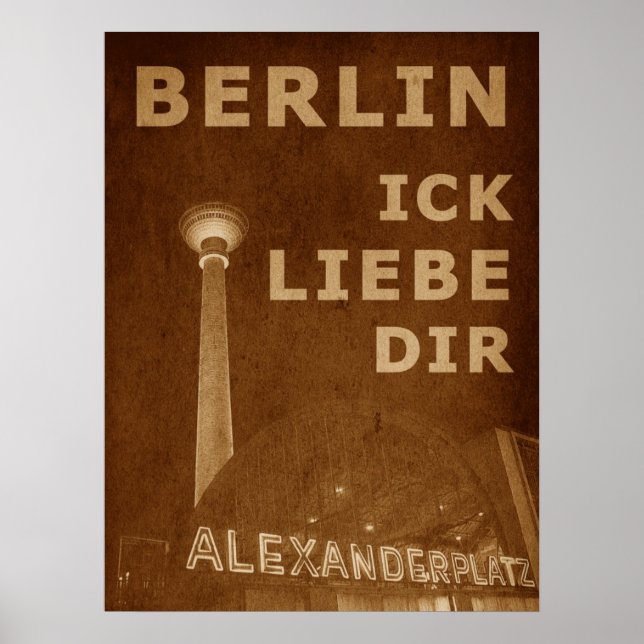 BERLIN LIEBE - orange Poster (Front)