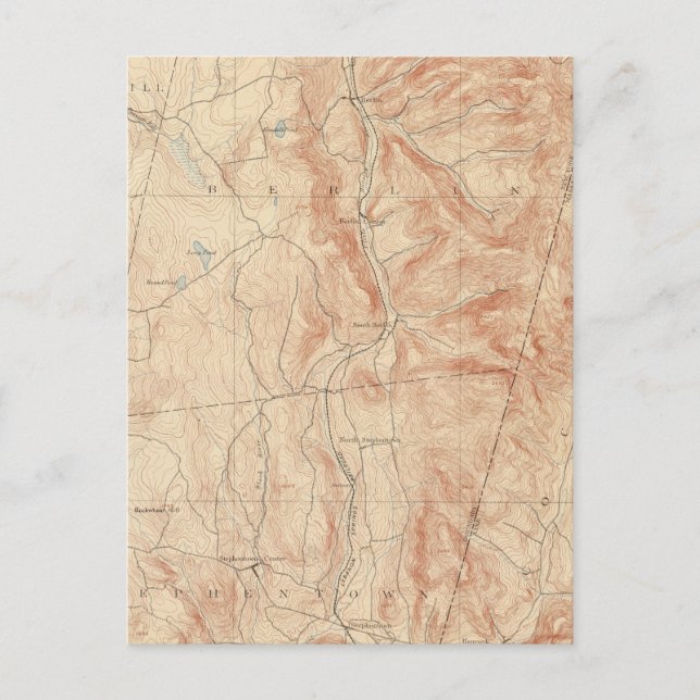 Berlin, Massachusetts Postcard (Front)