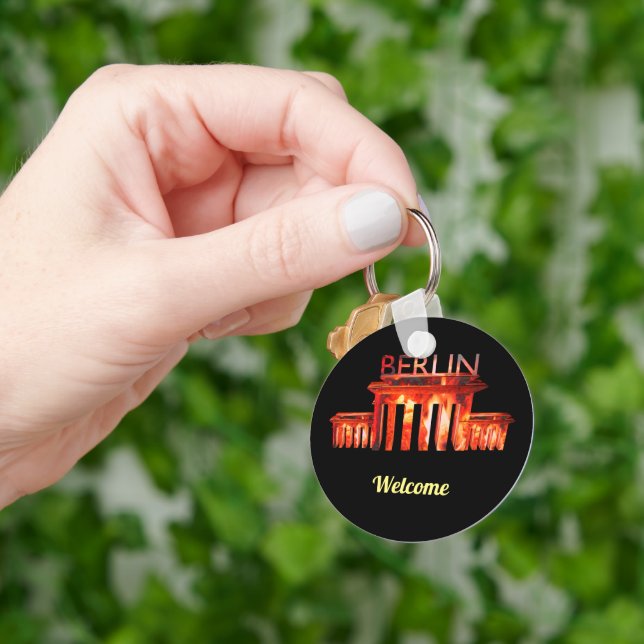 Berlin Nightlife personalised   Key Ring (Hand)