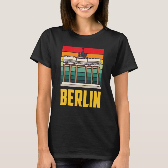 Berlin Sightseeing Brandenburg Gate Pariser Platz T-Shirt (Front)