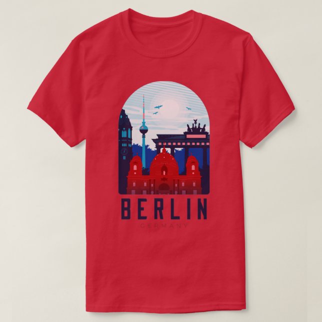 Berlin skyline1 T-Shirt (Design Front)