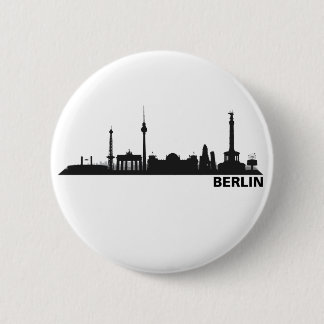 Berlin Skyline 6 Cm Round Badge