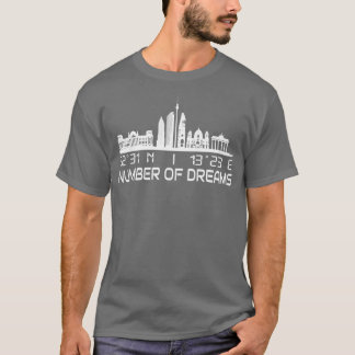 Berlin Skyline GPS Coordinates City Dream City T-Shirt