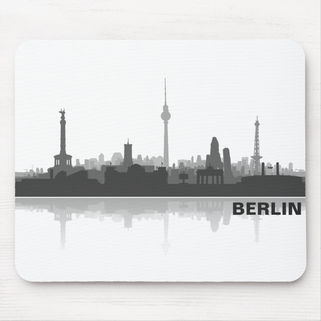 Berlin Skyline Mouse Pad (Front)