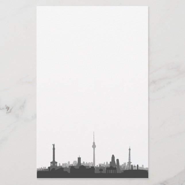 Berlin Skyline Stationery (Front)