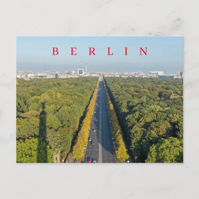 Berlin skyline view postcard (Front)
