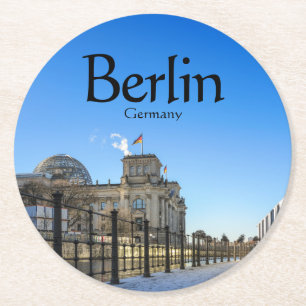 Berlin Souvenir Round Paper Coaster